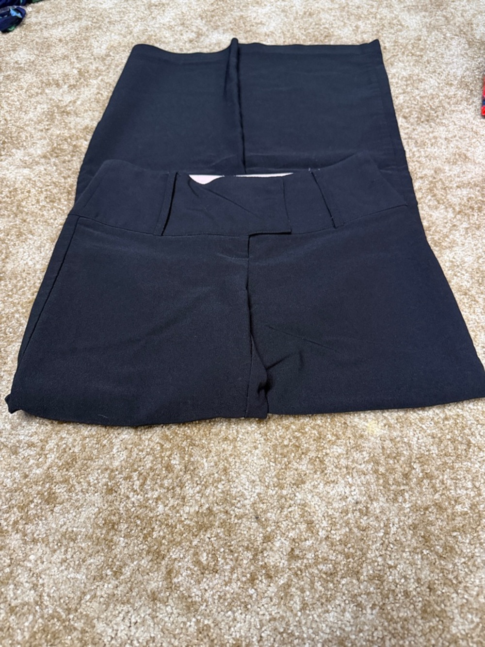 Tracy Evans Black Wide-Leg Pants